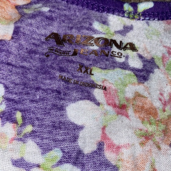 Purple flower tank top - Picture 2 of 2